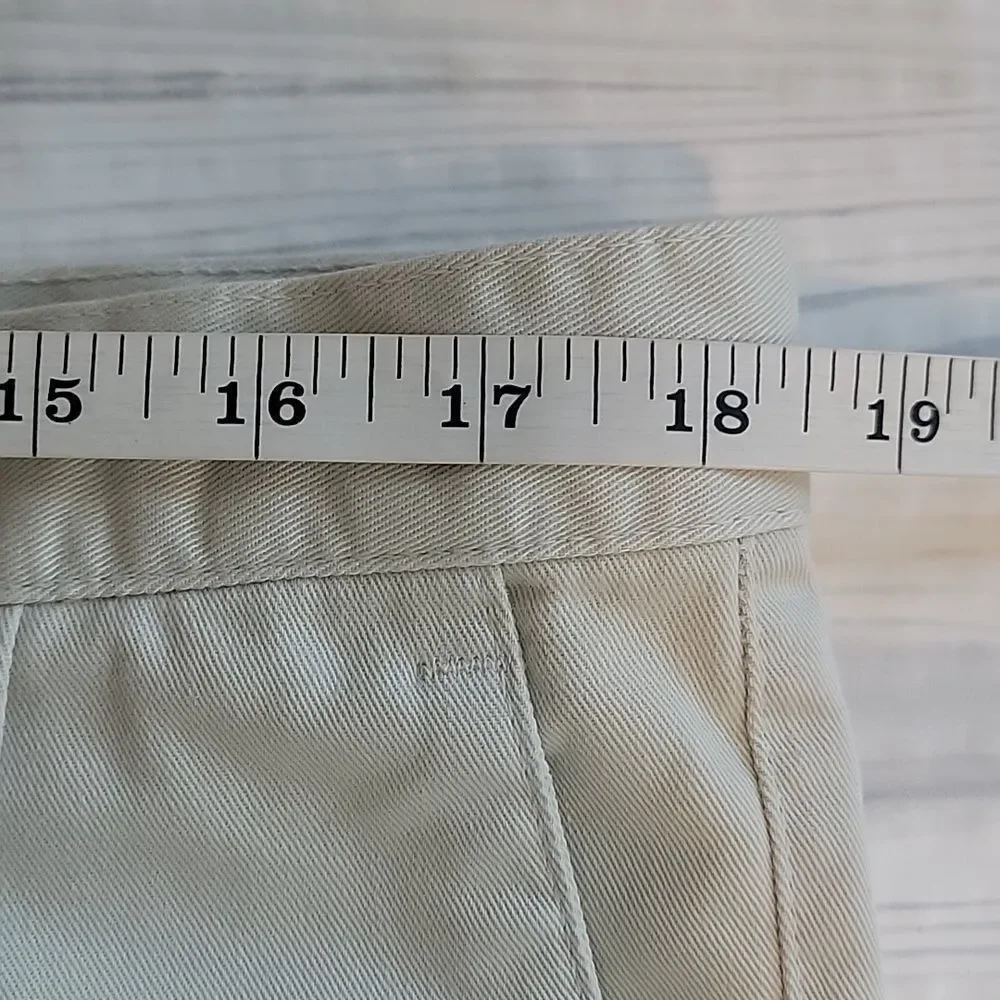 Docker Chino Pants Vintage 90s Pleated Front - Light Tan Mens Size 38